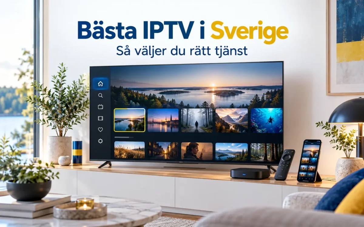 Bästa IPTV i Sverige – guide för att välja IPTV-tjänst