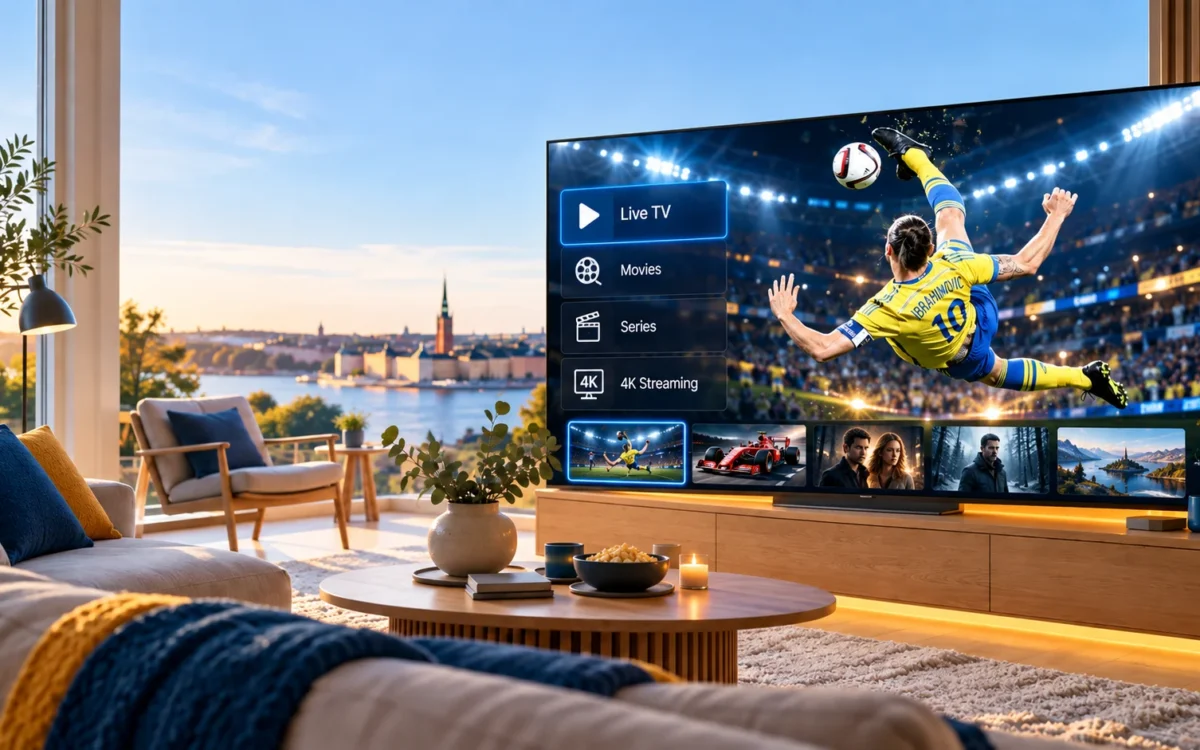 Bästa IPTV leverantör i Sverige 2026 på Smart TV